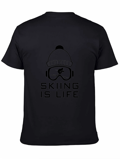 Camiseta Negra Skiing Is Life