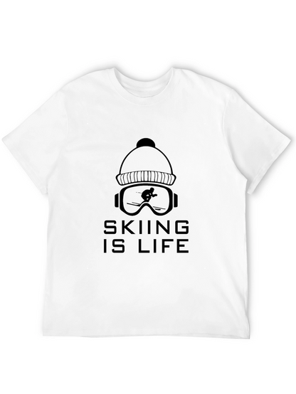 Camiseta Negra Skiing Is Life