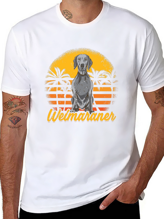 Camiseta Weimaraner Sunset Vintage