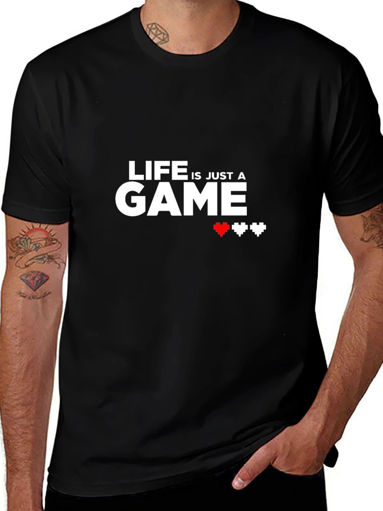 Camiseta Negra Life is a Game