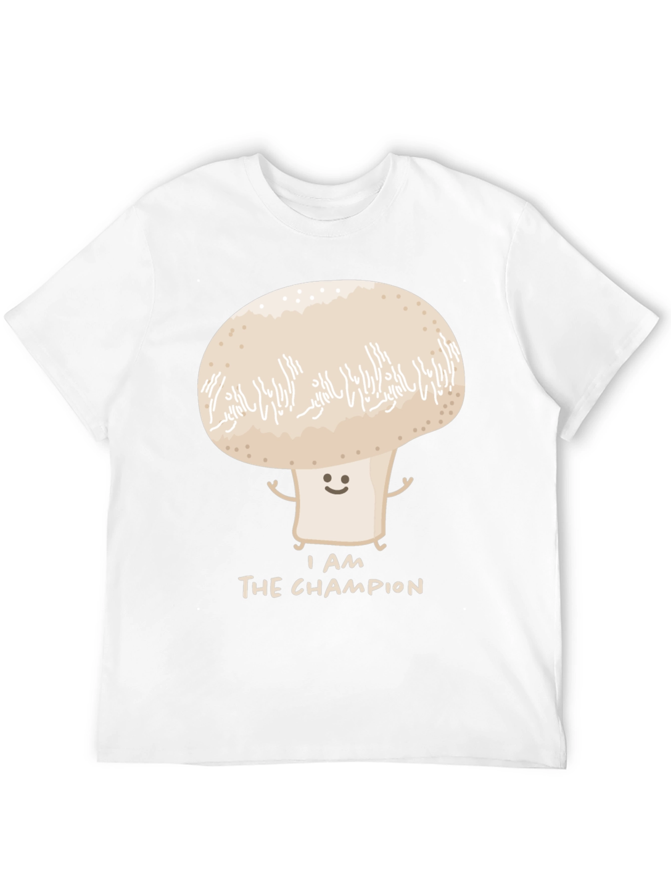 Camiseta Negra con Diseño de Hongo Campeón