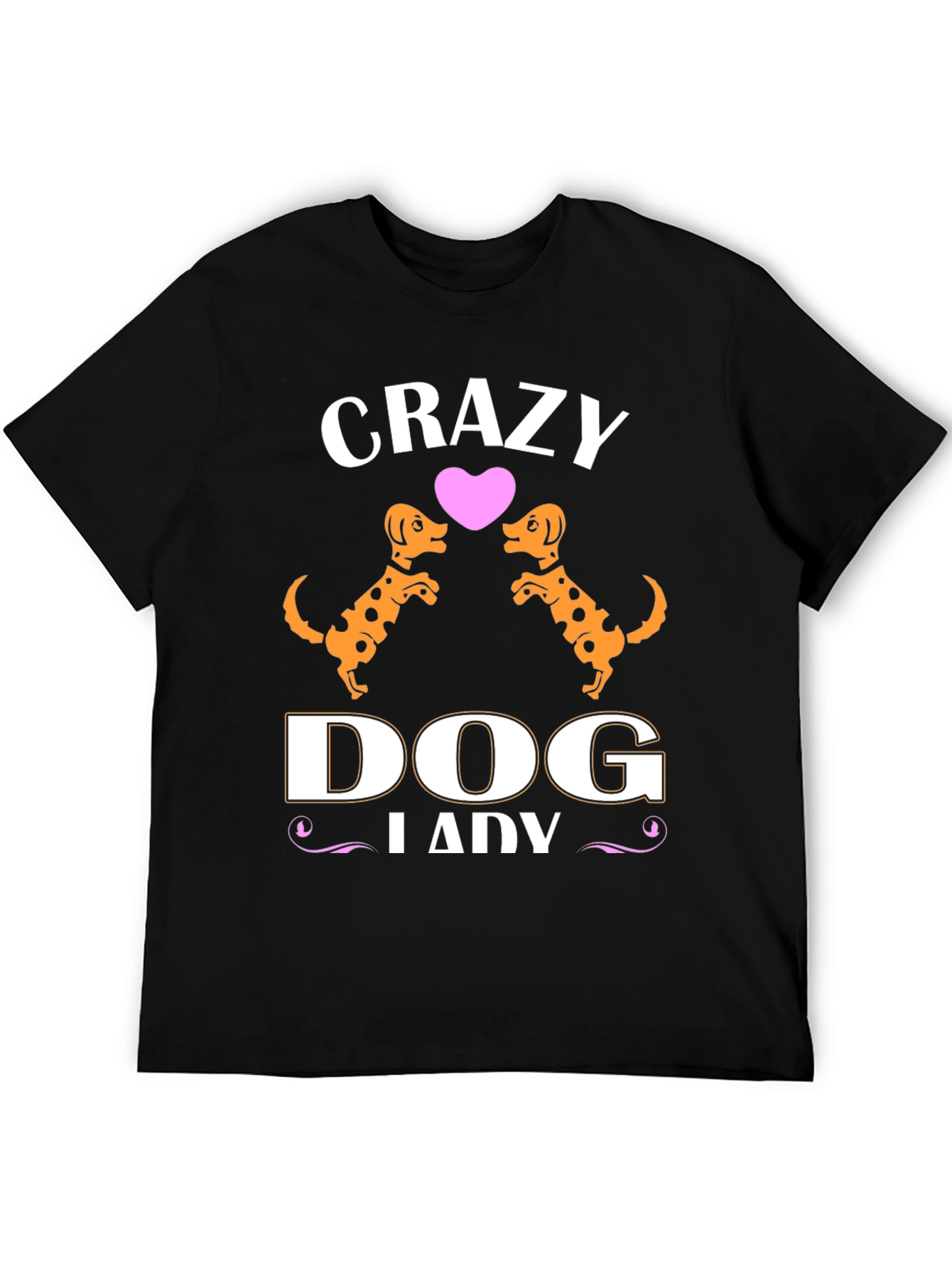 Camiseta Negra Crazy Dog Lady