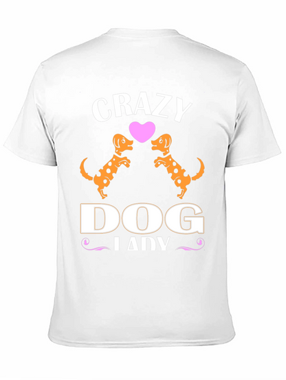 Camiseta Negra Crazy Dog Lady