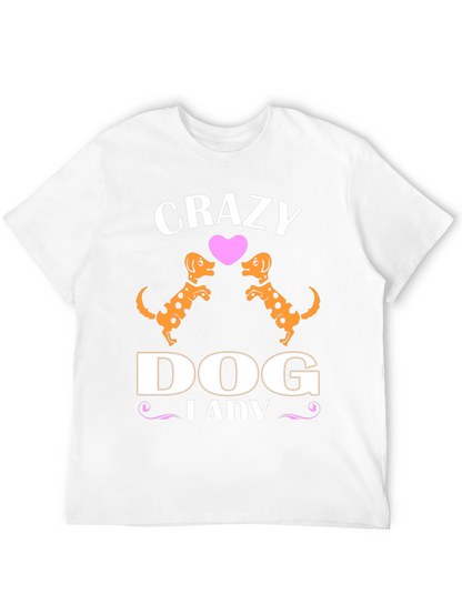 Camiseta Negra Crazy Dog Lady