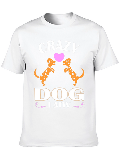 Camiseta Negra Crazy Dog Lady