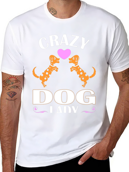 Camiseta Negra Crazy Dog Lady