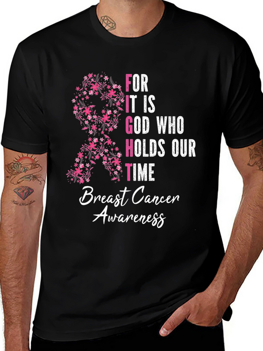 Camiseta Conciencia Cáncer de Mama For It Is God