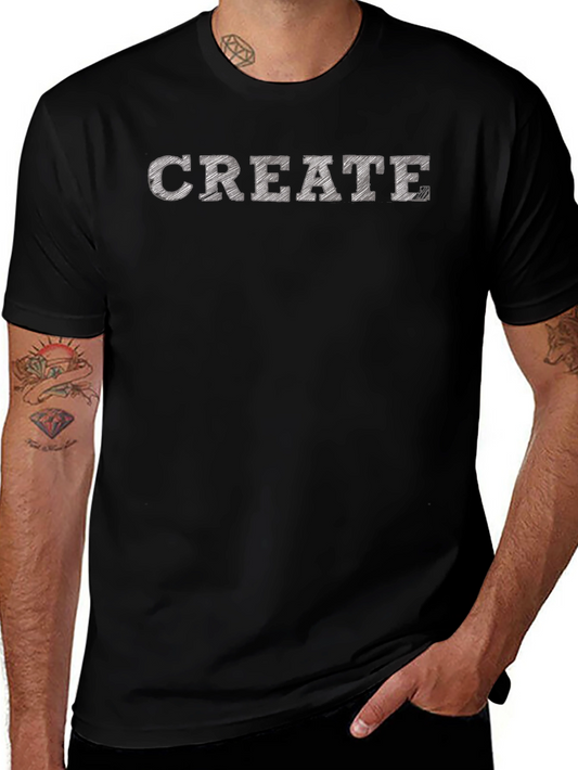 Camiseta Negra CREATE Estilo Vintage