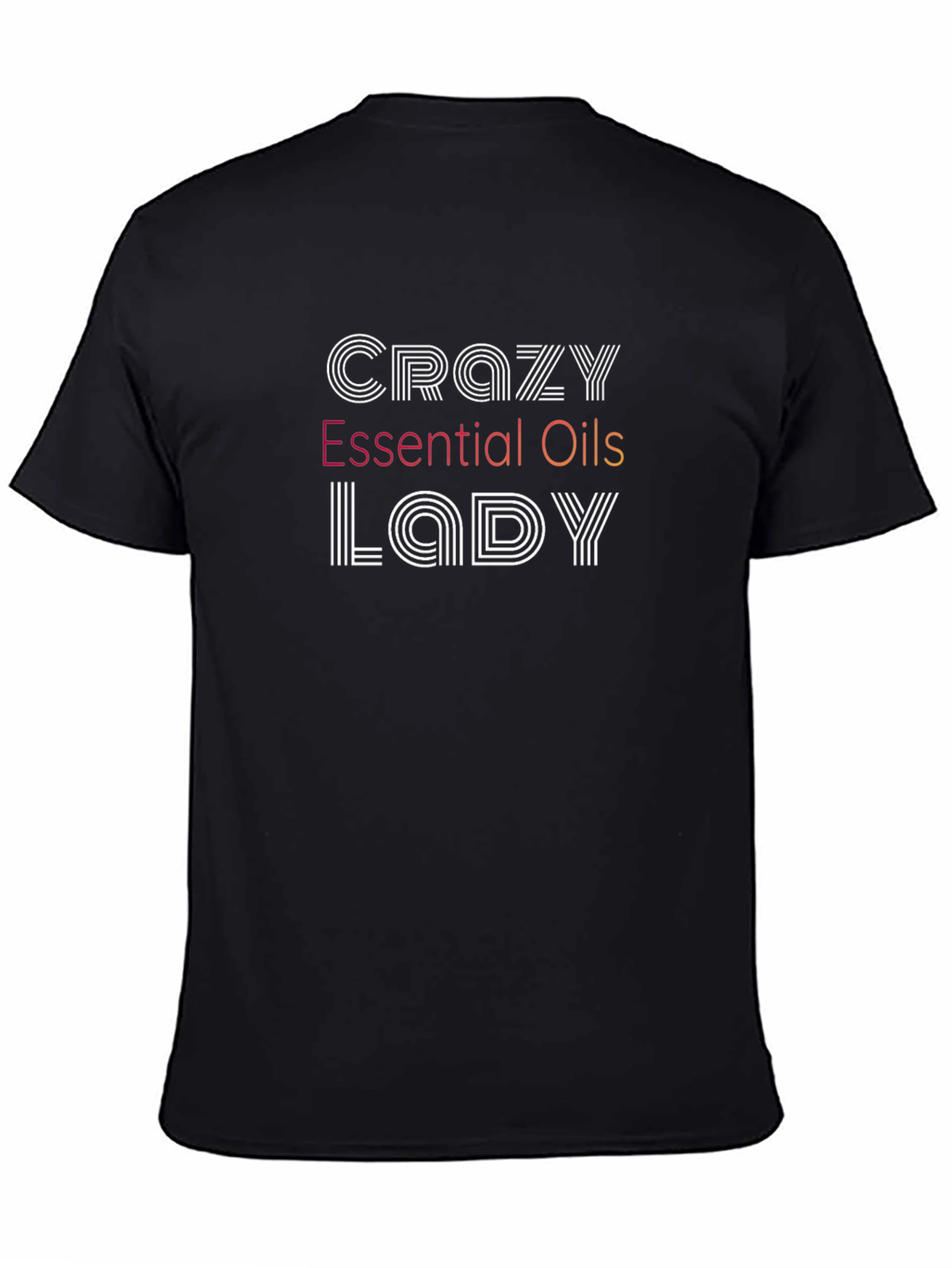 Camiseta Negra Crazy Essential Oils Lady