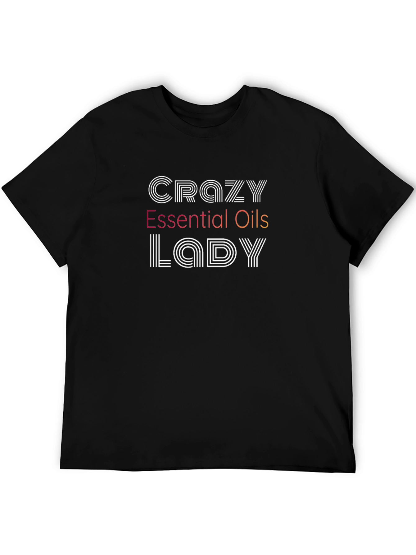 Camiseta Negra Crazy Essential Oils Lady