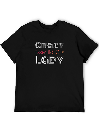 Camiseta Negra Crazy Essential Oils Lady
