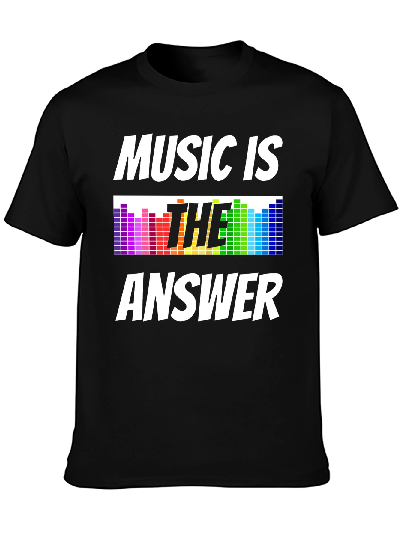 Camiseta Negra Music is the Answer