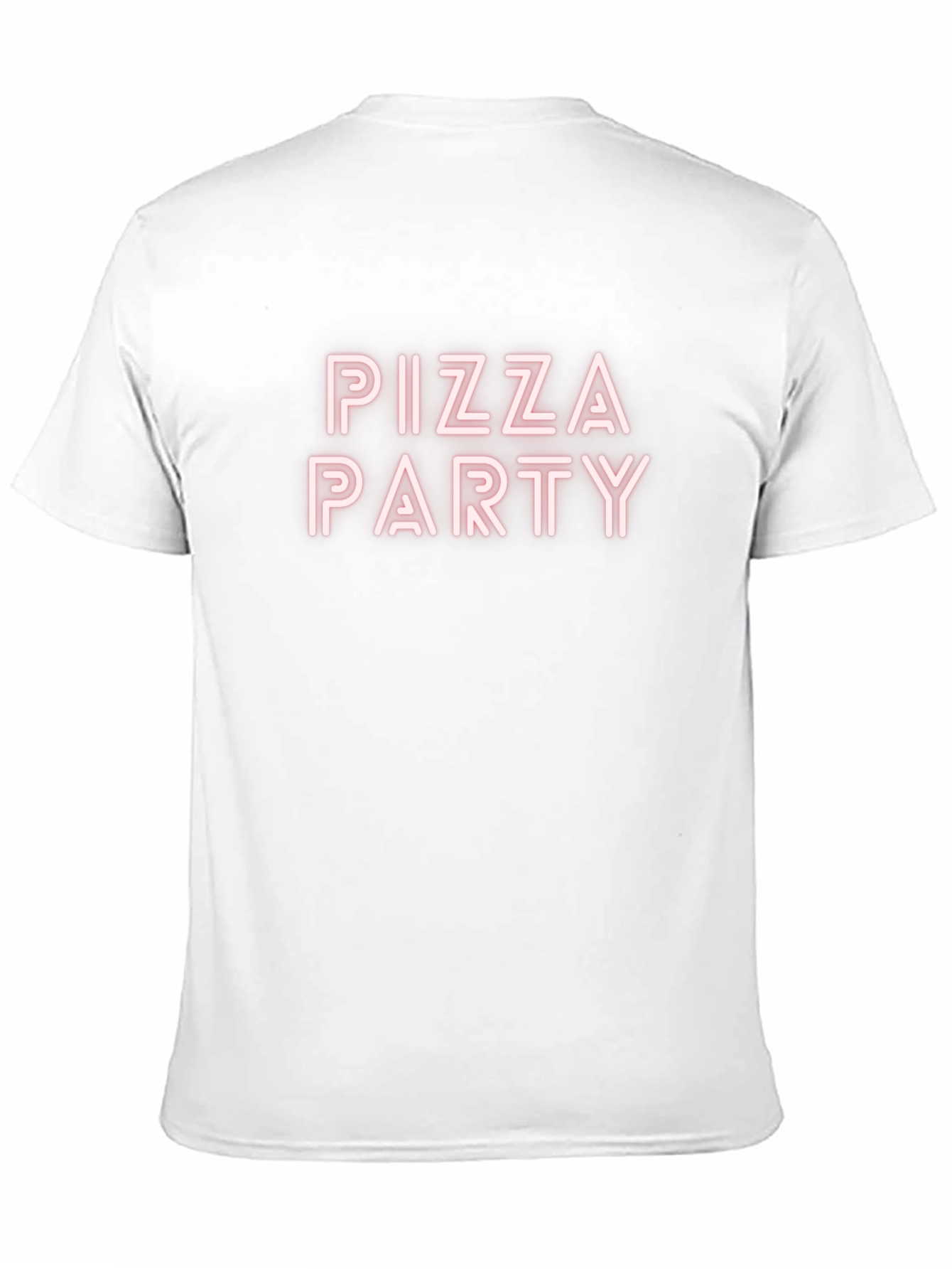 Camiseta Negra Pizza Party Casual Hombre
