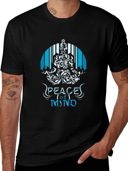 Camiseta Negra Peace of Mind para Hombre