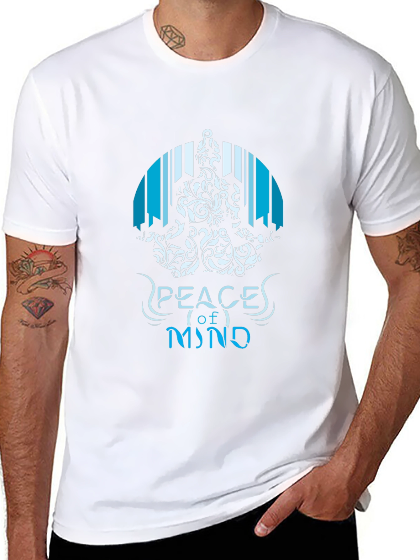 Camiseta Negra Peace of Mind para Hombre