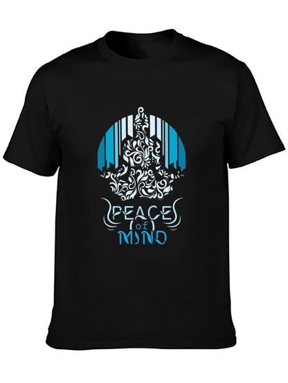 Camiseta Negra Peace of Mind para Hombre
