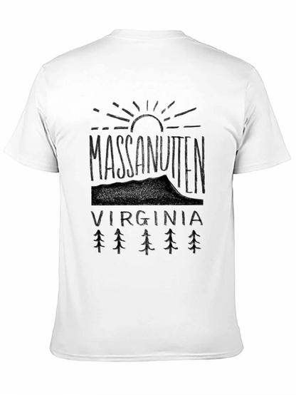 Camiseta Negra Massanutten Virginia Estilo Montaña