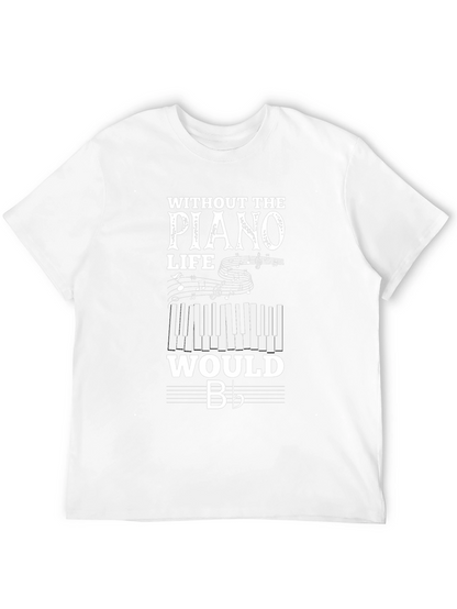 Camiseta Negra Sin Piano la Vida Sería B♭