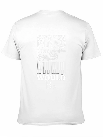 Camiseta Negra Sin Piano la Vida Sería B♭