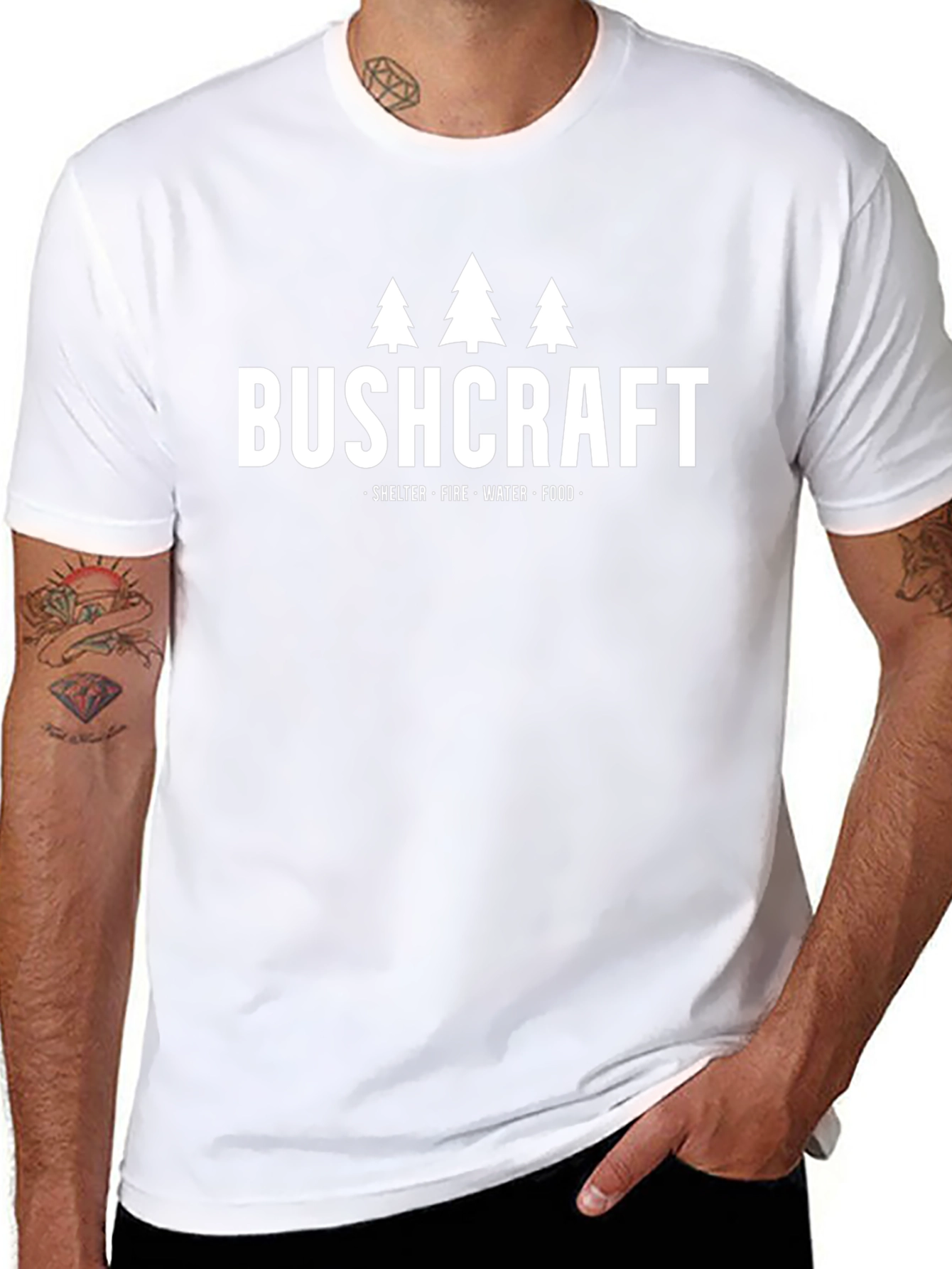 Camiseta Bushcraft Árboles: Supervivencia y Aventura
