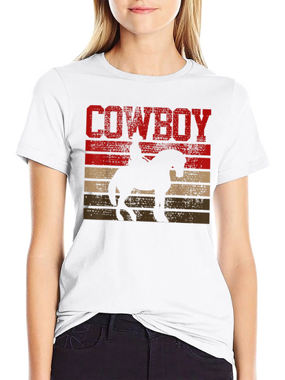 Camiseta Vaquero Silueta Retro