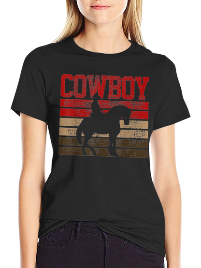Camiseta Vaquero Silueta Retro