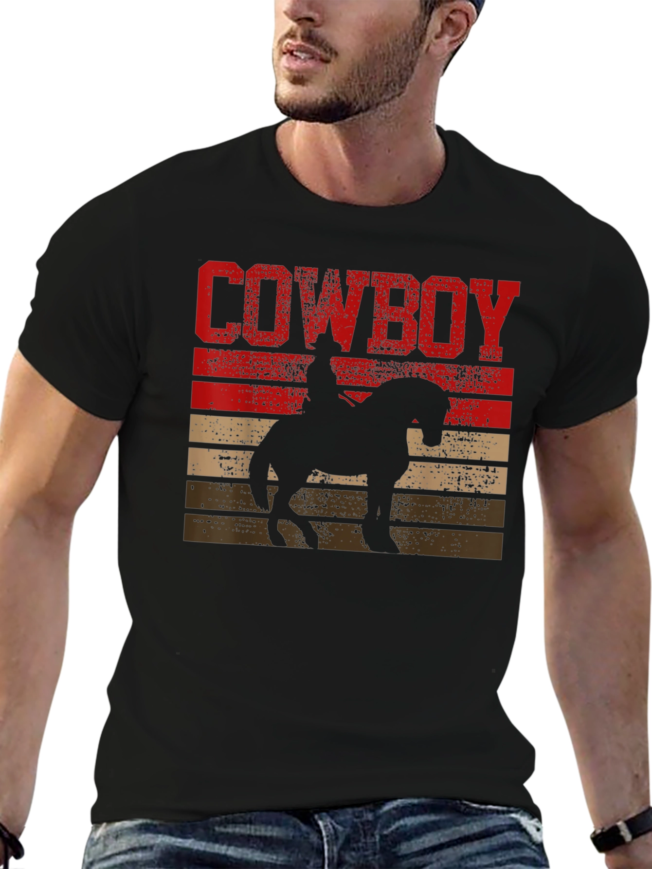 Camiseta Vaquero Silueta Retro