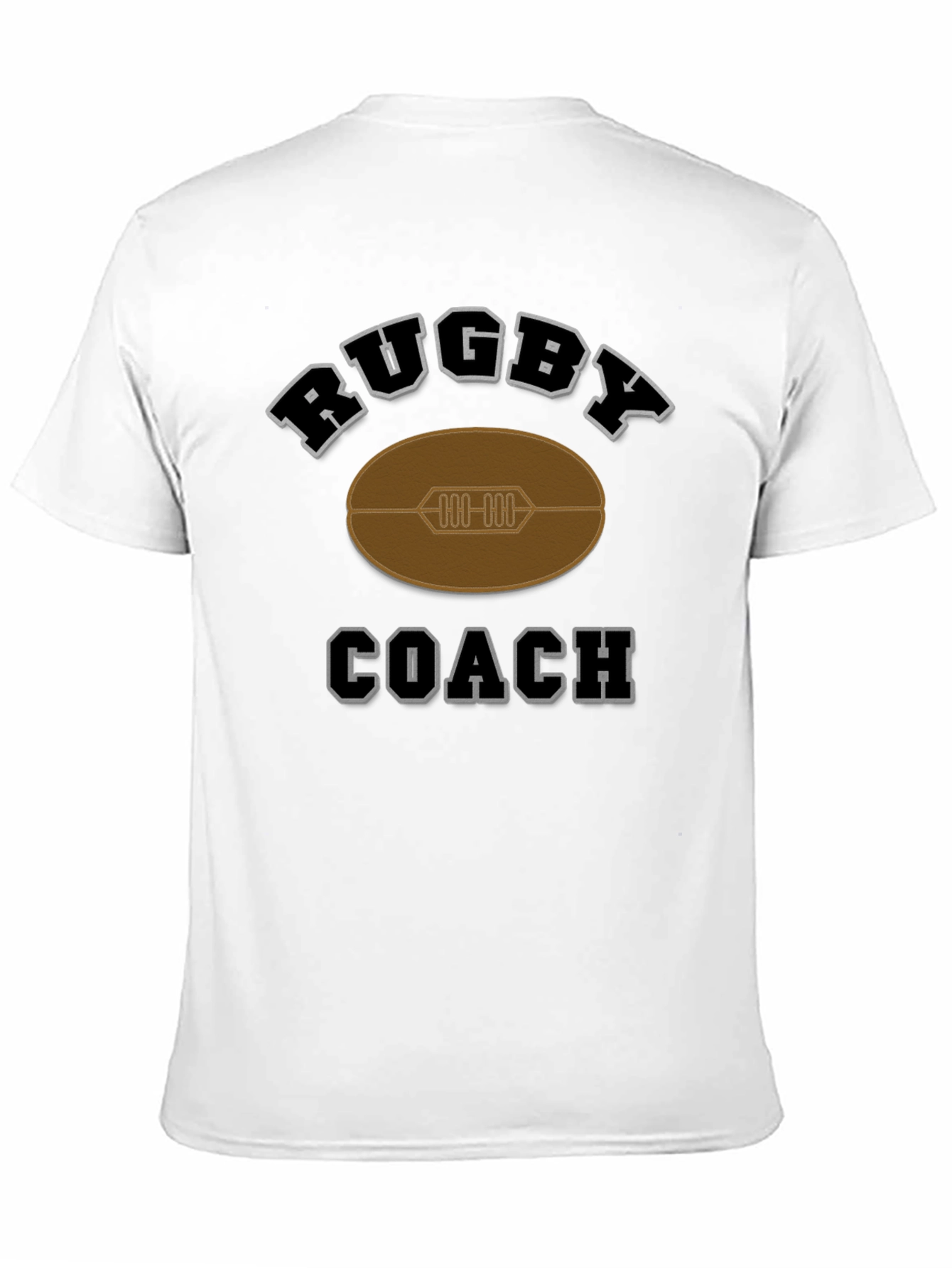 Camiseta Negra de Entrenador de Rugby