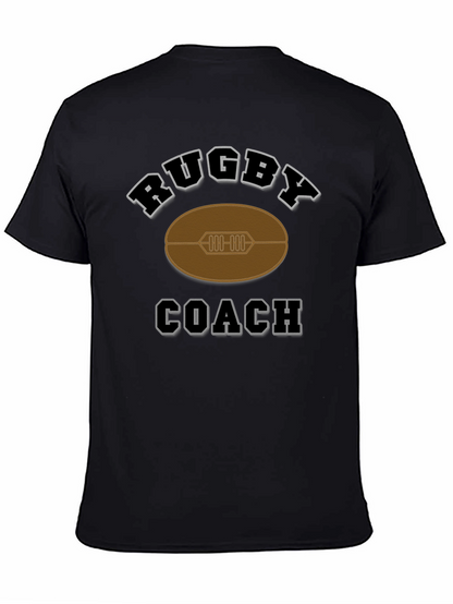 Camiseta Negra de Entrenador de Rugby