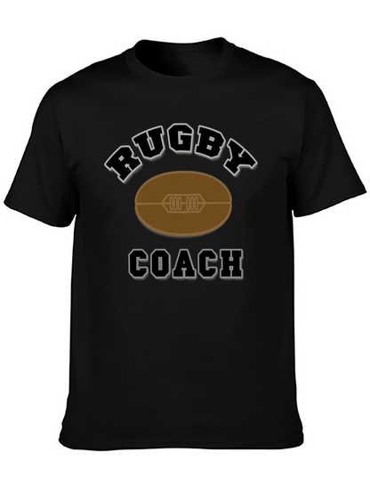 Camiseta Negra de Entrenador de Rugby