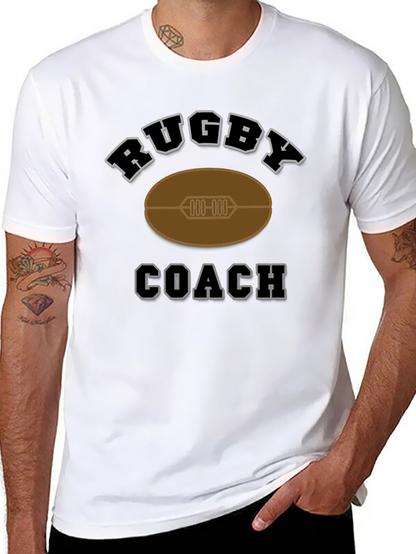 Camiseta Negra de Entrenador de Rugby