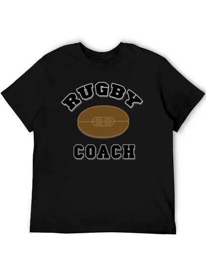 Camiseta Negra de Entrenador de Rugby