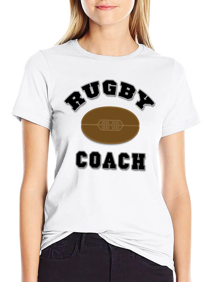 Camiseta Negra de Entrenador de Rugby