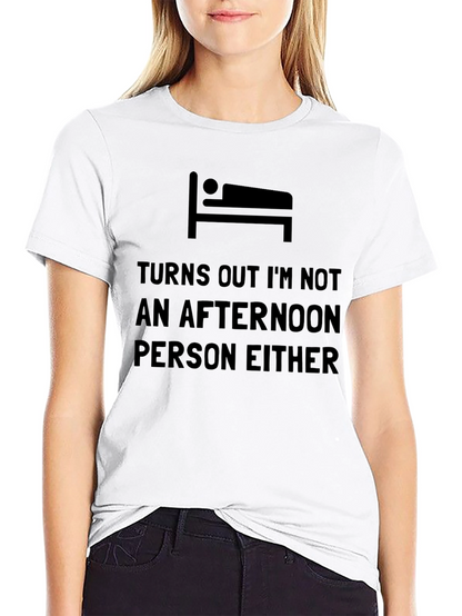 Camiseta Negra: No Soy Persona Matutina