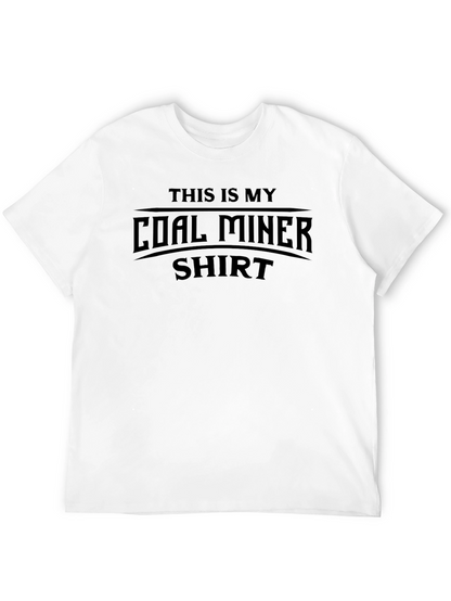 Camiseta Negra This is My Coal Miner Shirt