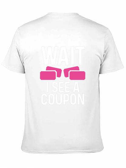 Camiseta Negra Wait I See A Coupon