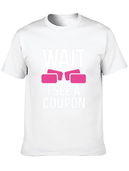 Camiseta Negra Wait I See A Coupon