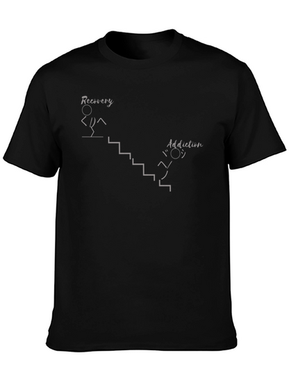 Camiseta Hombre: Recuperación vs Adicción