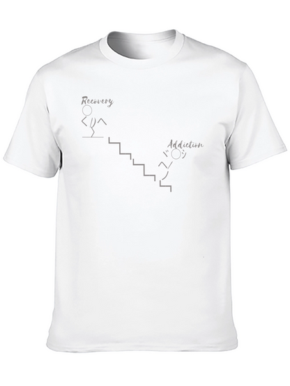 Camiseta Hombre: Recuperación vs Adicción