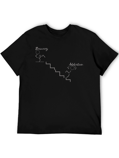 Camiseta Hombre: Recuperación vs Adicción