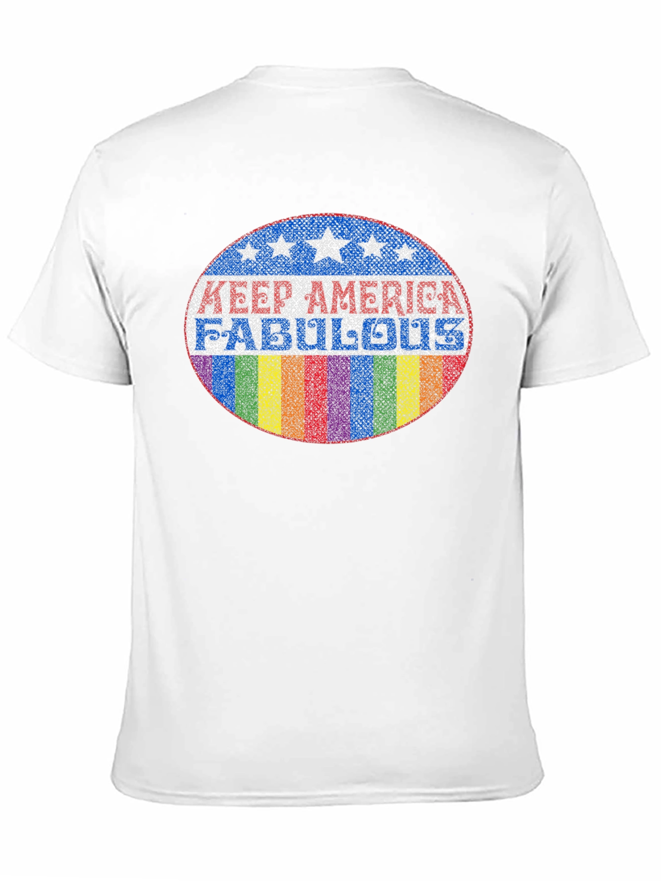 Camiseta Negra con Diseño Keep America Fabulous