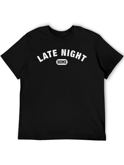Camiseta Hombre Negra Late Night Home