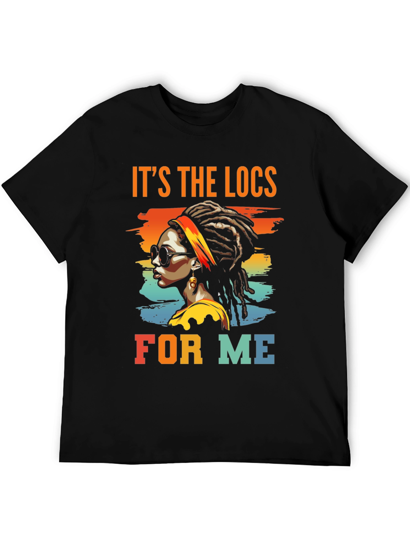 Camiseta Afro The Locs For Me Diseño Retro