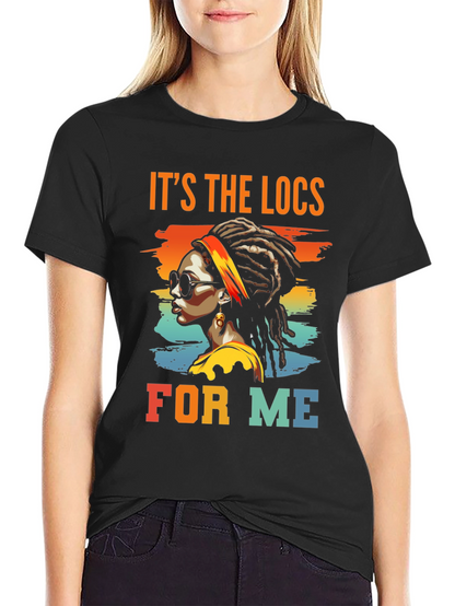 Camiseta Afro The Locs For Me Diseño Retro