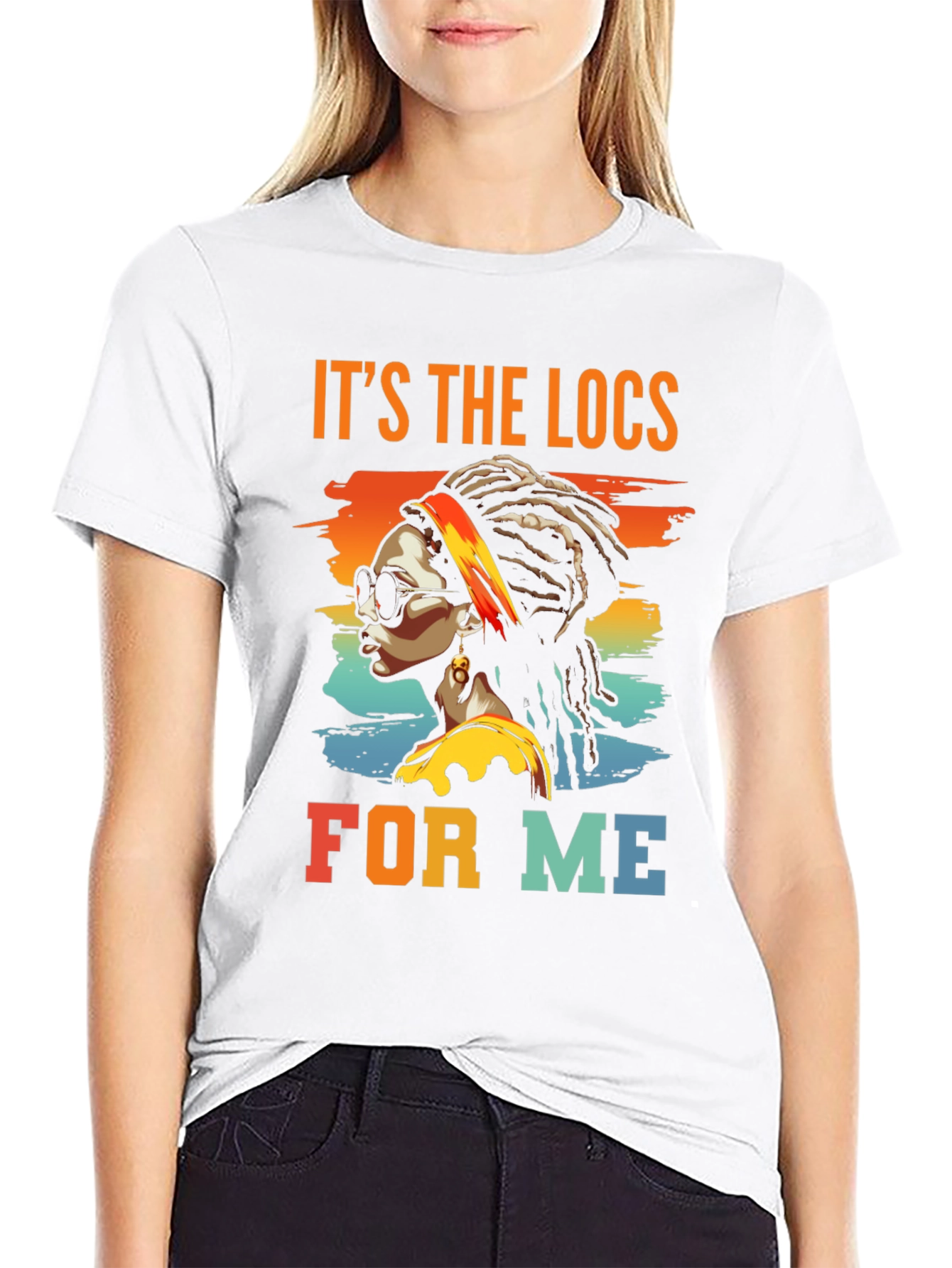 Camiseta Afro The Locs For Me Diseño Retro