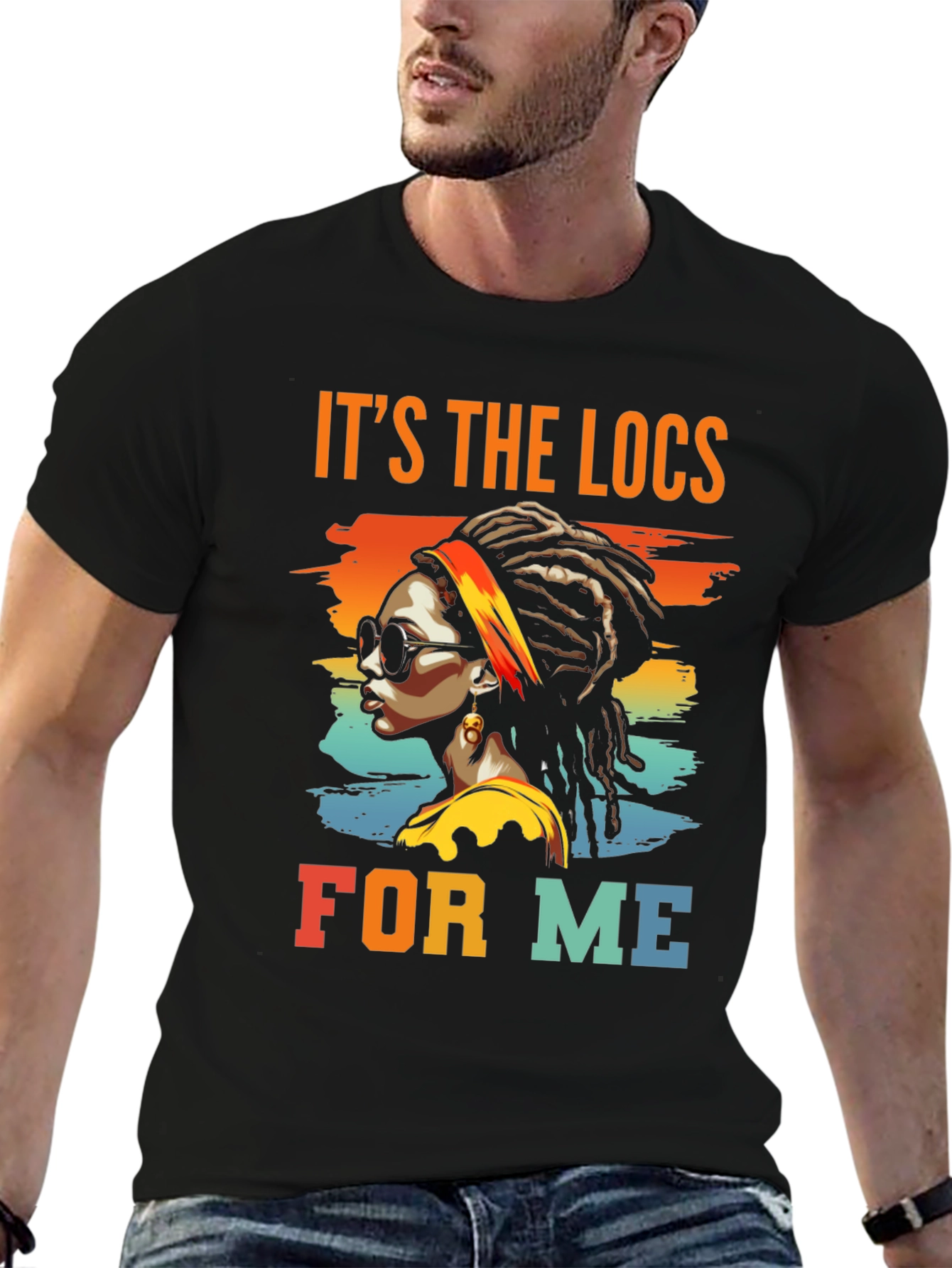 Camiseta Afro The Locs For Me Diseño Retro
