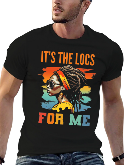 Camiseta Afro The Locs For Me Diseño Retro