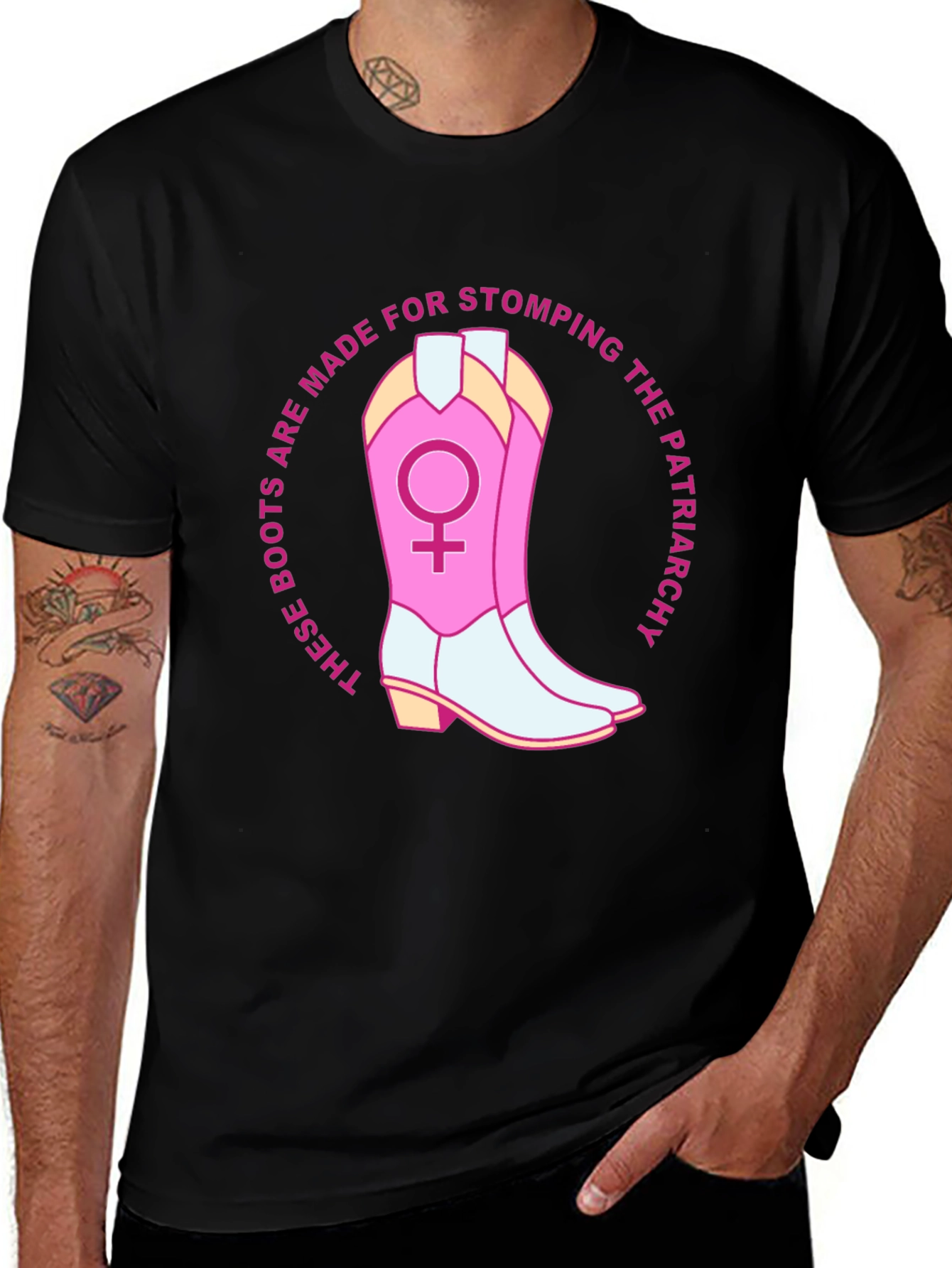 Camiseta Feminista: ¡Botas para Pisotear el Patriarcado!