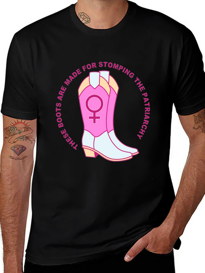 Camiseta Feminista: ¡Botas para Pisotear el Patriarcado!