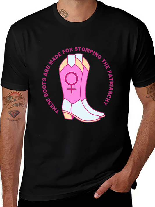 Camiseta Feminista: ¡Botas para Pisotear el Patriarcado!